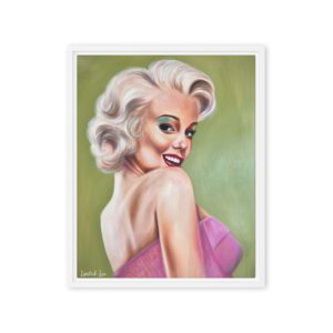 Peek-a-boo Classic – Glamorous Vintage Portrait / Framed Canvas