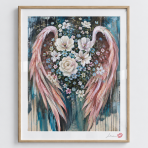 Blooming Angel Wings / Exclusive, Signed and Kissed Limited Edition Print