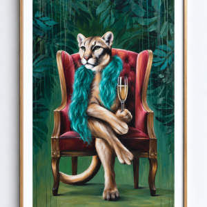 The Bougie Lioness/ Exclusive, Signed and Kissed Limited Edition Print