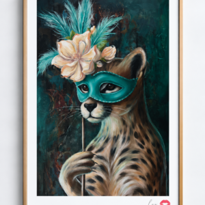 Leopard Lady / Exclusive, Signed and Kissed Limited Edition Print