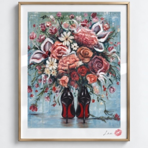 Blooming Into Red Bottoms / Exclusive, Signed and Kissed Limited Edition Print