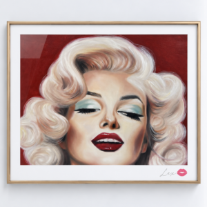 Retro Glam Portrait/ Exclusive, Signed and Kissed Limited Edition Print