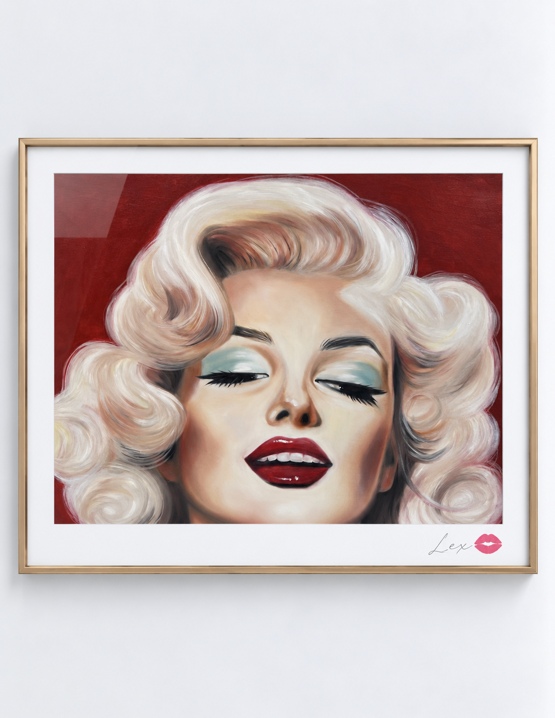 Retrato glamoroso enmarcado de Marilyn