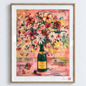 Bubbly & Blooms / Exclusive, Signed and Kissed Limited Edition Print