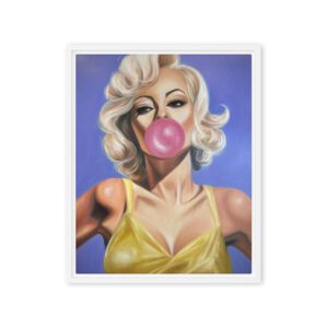 Bubblegum Bombshell - Glamorous Bubblegum / Framed Canvas