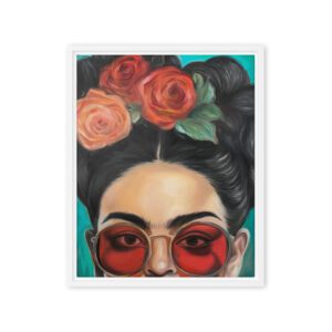 Life in Rose Tinted Sunglasses – Modern Glam / Framed Canvas