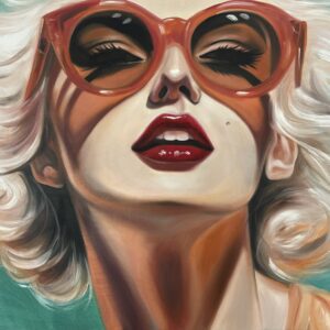 Variation #9032 of Golden Hour Glam, exclusive, signed and kissed limited edition print