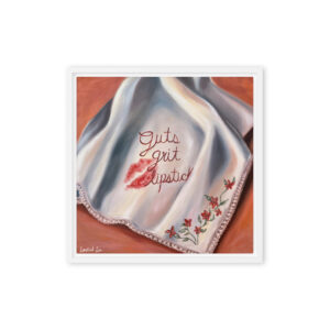 Guts, Grit & Lipstick – Feminine Western Wall Art / Framed Canvas