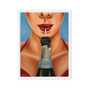 Let’s Prosecco, Babe – Feminine Bar Wall Art / Framed Canvas