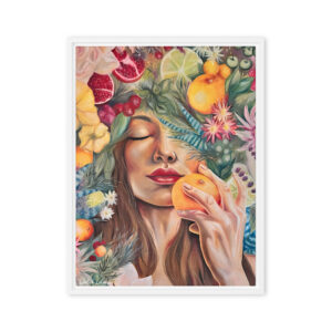 She’s Got Good Taste – Feminine Botanical Wall Art / Framed Canvas