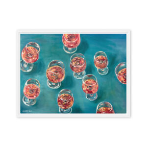 Nobody’s Counting – Colorful Statement Wall Art / Framed Canvas