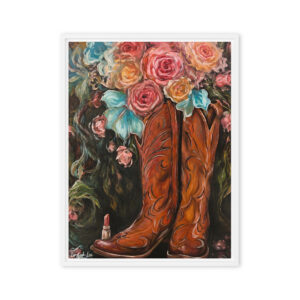 American Woman – Cowgirl Glam Western Wall Art / Framed Canvas