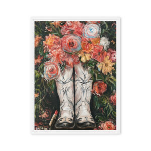 What Would Dolly Do – Cowgirl Western Wall Art / Framed Canvas